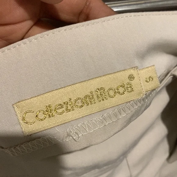 Italian Fashion Designer Khaki Skirt - Picture 6 of 6